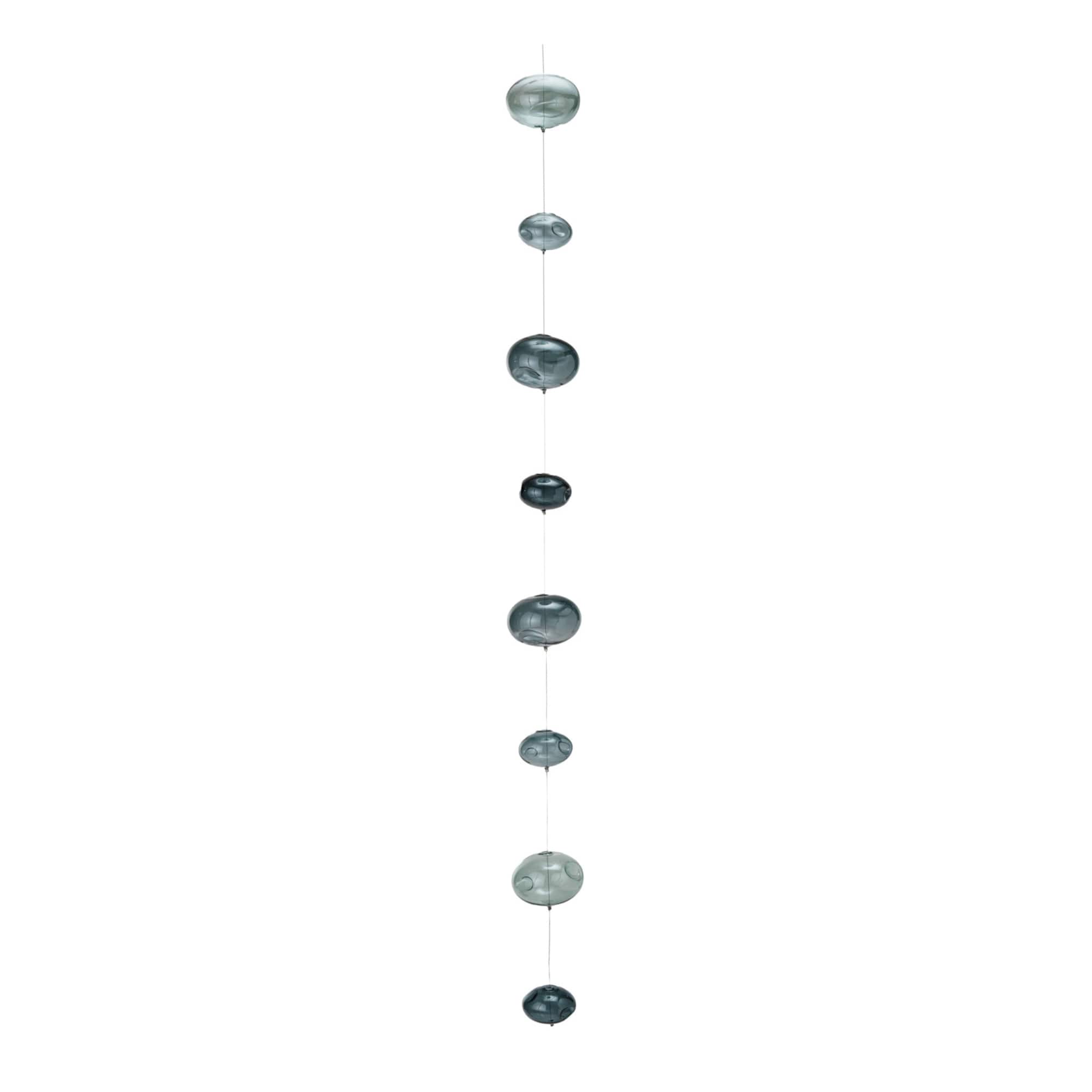 Hello Honey® 4ft. Azure Bubbles Hand-Blown Glass Garland